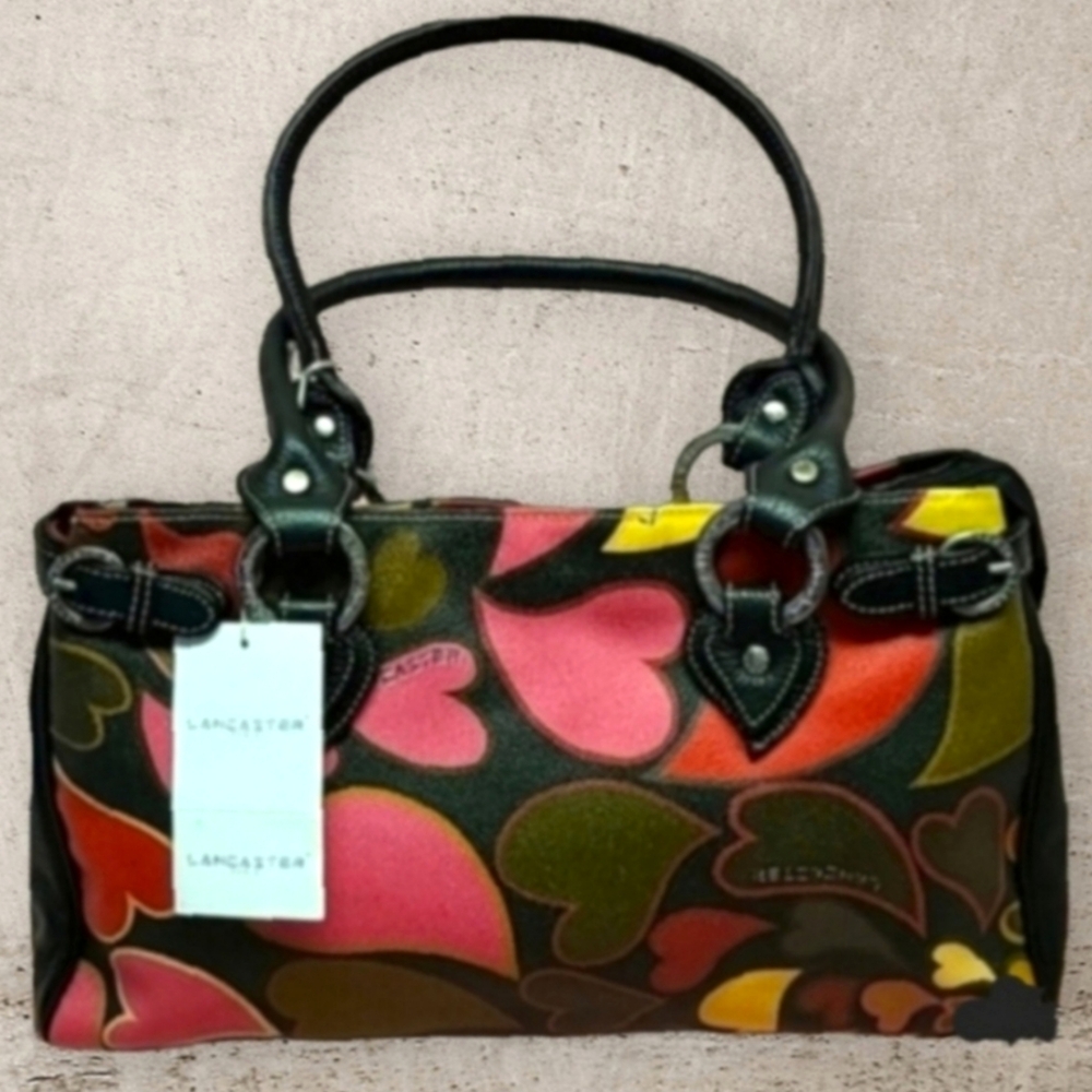 NEW LANCASTER From France Designer Bag Leather & Vegan Leather